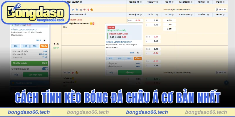 Cách tính kèo bóng đá châu Á cơ bản nhất